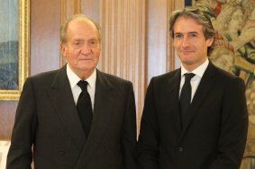 Su Majestad el Rey recibe al Presidente de la FEMP en el Palacio de la Zarzuela.